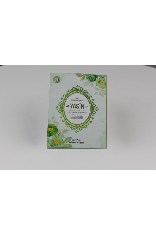 10 Adet Yeşil 80 Sayfa Karton Kapak Yasin-i Şerif – Çanta Boy, Türkçe Okunuşlu, Mealli ve Arapça Metinli Ekonomik Mevlit Kitabı