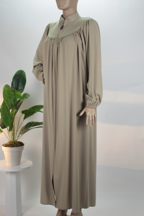 Küf Yeşili Omuzdan Robalı Krep Ferace